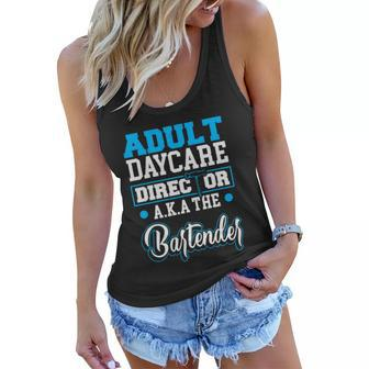 Funny Bar Or Bartender Adult Daycare Or Bartender Cute Gift Graphic Design Printed Casual Daily Basic Women Flowy Tank - Thegiftio UK