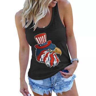 Funny Eagle Mullet 4Th Of July Cute Gift With American Flag Funny Gift Women Flowy Tank - Monsterry