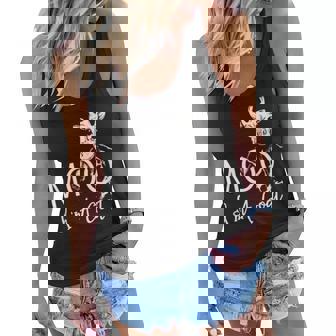 Funny Giraffe Moo Im A Goat Farm Zoo Animal V2 Women Flowy Tank - Thegiftio