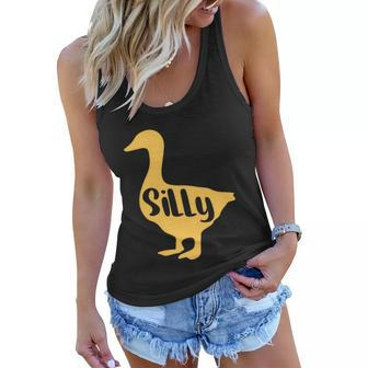 Funny Goose Designs For Kids Canadian Whisperer Silly Bird Gift Graphic Design Printed Casual Daily Basic Women Flowy Tank - Thegiftio UK
