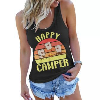 Funny Happy Marshmallow Camper Cute For Kids Women Men V4 Women Flowy Tank - Seseable