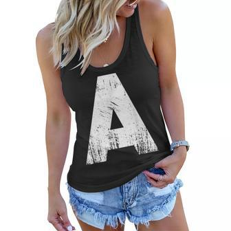 Funny Letter A Halloween Costume Carnival Group Red Vantage Women Flowy Tank - Thegiftio UK