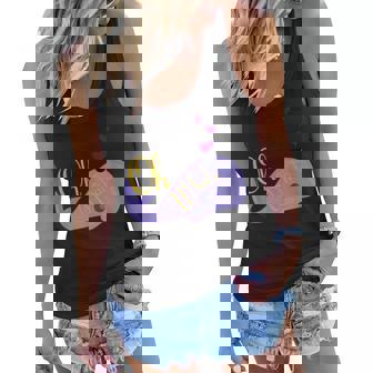 Funny Oh Whale For Marine Mammal Lovers- Purple Women Flowy Tank - Thegiftio