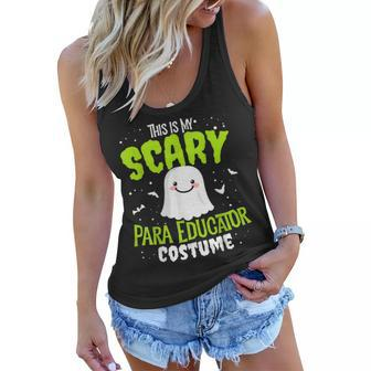 Funny Para Educator Halloween School Nothing Scares Easy Costume Women Flowy Tank - Seseable