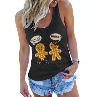 Funny Poor Gingerbread Christmas Cookies Tshirt Women Flowy Tank - Monsterry