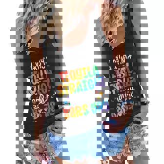 Funny Pride Gift Tequila Straight Bar Gay Party Funny Gift Graphic Design Printed Casual Daily Basic Women Flowy Tank - Thegiftio UK