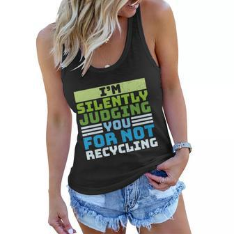 Funny Recycling Slogan America Recycles Day Earth Day Women Flowy Tank - Monsterry CA