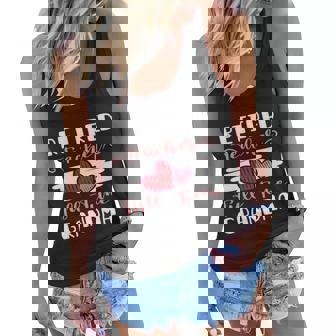 Funny Retired Teacher Full Time Grandma Mothers Day Funny Retirement Graphic Design Printed Casual Daily Basic Women Flowy Tank - Thegiftio