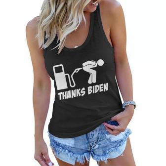 Funny Thanks Biden Gas Pump Prices Bent Over Gas Pump Tshirt Women Flowy Tank - Monsterry