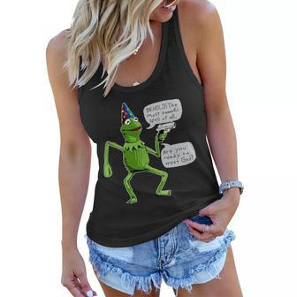Funny Wizard Kermit Meme Women Flowy Tank - Monsterry DE