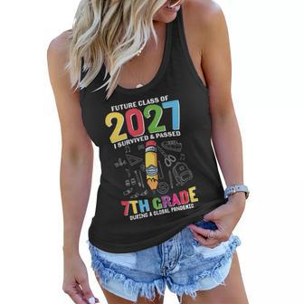 Future Class Of 2027 7Th Grade First Day Of School Back To School Women Flowy Tank - Monsterry DE