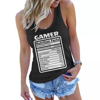 Gamer Nutriotion Facts Women Flowy Tank - Monsterry CA