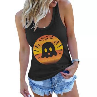 Ghost Boo Funny Halloween Quote V3 Women Flowy Tank - Monsterry