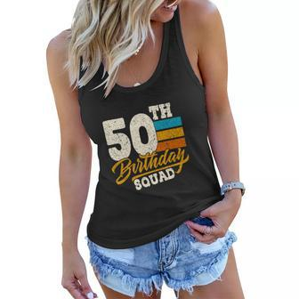 Gift For 50 Year Old Birthday Vintage Women Flowy Tank - Monsterry