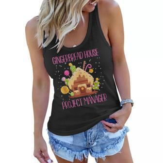 Gingerbread House Project Manager Family Matching Women Flowy Tank - Thegiftio UK