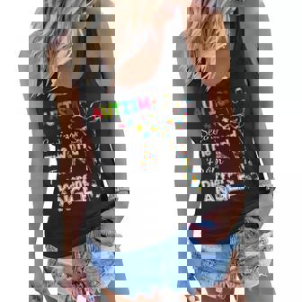 Giraffe Autism Seeing The World From Different Women Flowy Tank - Thegiftio