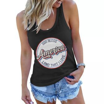 God Bless America Land That I Love Freedom America July 4Th Cute Gift Women Flowy Tank - Monsterry CA