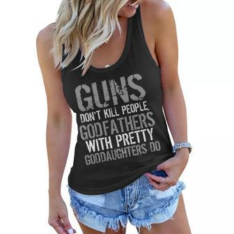 Godfathers With Pretty Goddaughters Kill People Tshirt Women Flowy Tank - Monsterry