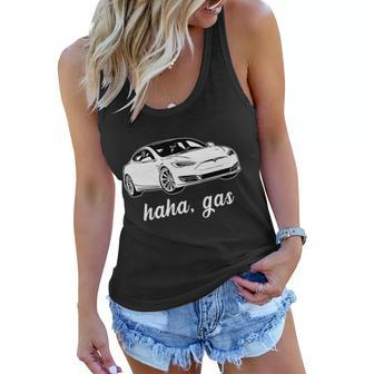 Haha Gas Electric Car Women Flowy Tank - Monsterry UK