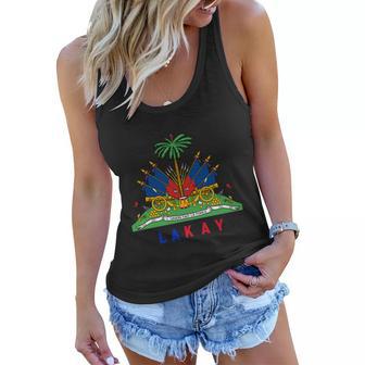 Haiti Pride For Haitian Flag Day Lakay 1804 Zoe Meaningful Gift Graphic Design Printed Casual Daily Basic Women Flowy Tank - Thegiftio UK