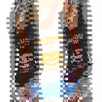 Halloween 1978 Haddonfield Illinois Halloween Quote Women Flowy Tank - Thegiftio