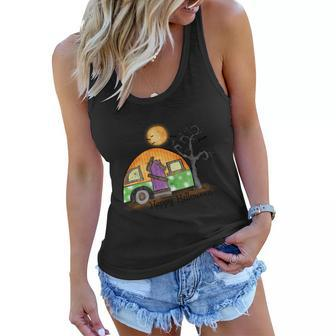Halloween Camper Sublimation Halloween Day Graphic Design Printed Casual Daily Basic Women Flowy Tank - Thegiftio UK