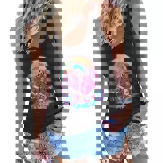 Halloween Cyberpunk City Skeleton Graphic Design Printed Casual Daily Basic Women Flowy Tank - Thegiftio