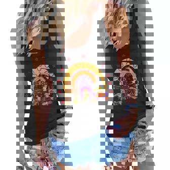 Halloween Gnomes Cute Witch Gnome Thanksgiving Fall Autumn V16 Women Flowy Tank - Thegiftio