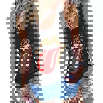 Halloween Leopard Panther Dracula Tongue Scary Graphic Design Printed Casual Daily Basic Women Flowy Tank - Thegiftio