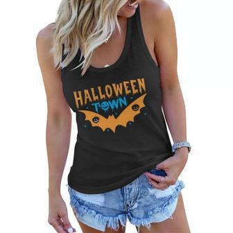 Halloween Town Bat Halloween Quote Women Flowy Tank - Monsterry AU