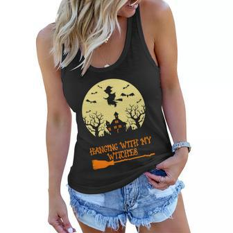 Hanging With My Witches Halloween Quote Women Flowy Tank - Monsterry AU