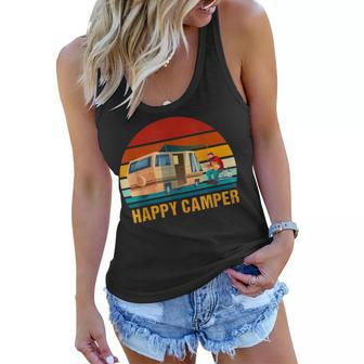 Happy Camper - Camping Rv Camping For Men Women And Kids Women Flowy Tank - Seseable