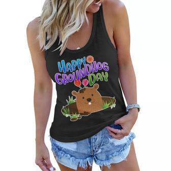 Happy Groundhog Day Tshirt V2 Women Flowy Tank - Monsterry