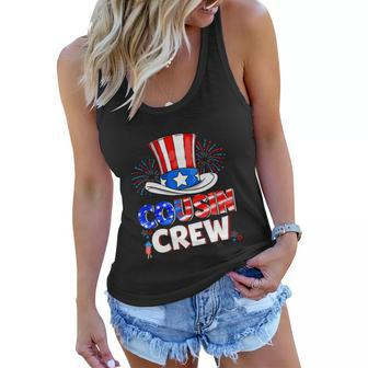 Hats Us Flag Firework Funny 4Th Of July Patriotic Women Flowy Tank - Monsterry AU