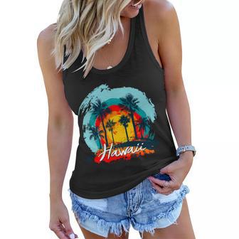 Hawaii Tropical Sunset Women Flowy Tank - Monsterry DE