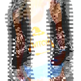 Head Witch In Charge Funny Witches Scary Halloween Costume Women Flowy Tank | Seseable UK