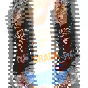 Here For The Crack Chiropractor Chiropractic Surgeon Graphic Women Flowy Tank - Thegiftio
