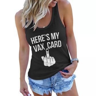 Heres My Vax Card Tshirt Women Flowy Tank - Monsterry UK