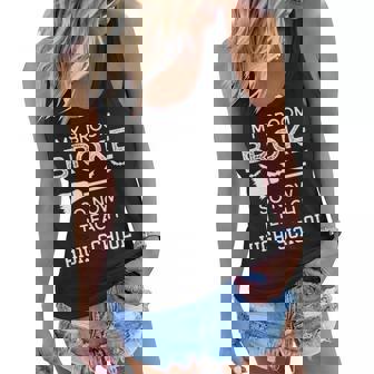 High School Teacher Halloween My Broom Broke Women Flowy Tank - Thegiftio