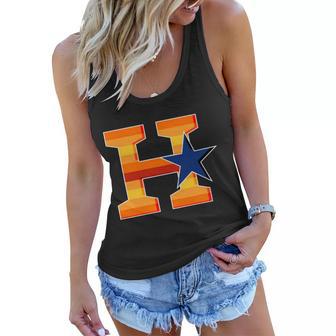 Houston Baseball H Star Logo Women Flowy Tank - Monsterry CA