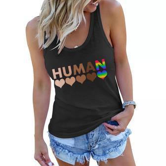 Human Diversity Human Rights Women Flowy Tank - Monsterry