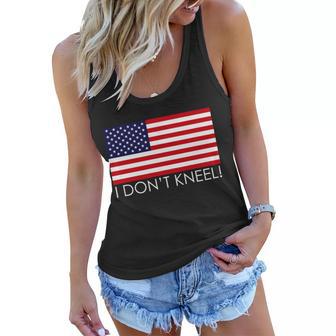 I Dont Kneel Usa Flag Tshirt Women Flowy Tank - Monsterry DE