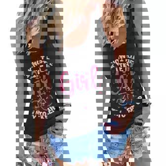 I Know I Ride Like A Girl Try To Keep Up Mtb Mountain Bike Women Flowy Tank - Thegiftio