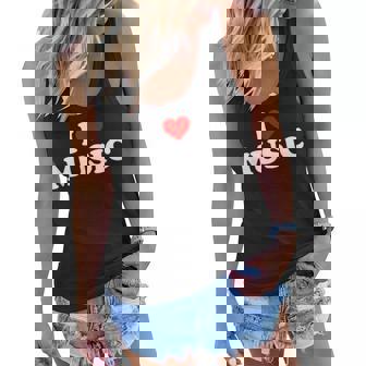 I Love Music Music Lover I Heart Music Women Flowy Tank - Thegiftio