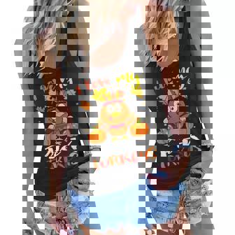 I Love My Pre-K Turkeys Funny Thanksgiving Teacher Gifts Women Flowy Tank - Thegiftio