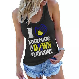 I Love Someone With Down Syndrome Tshirt Women Flowy Tank - Monsterry DE
