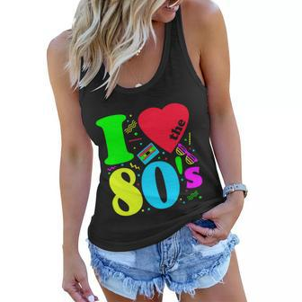 I Love The 80S Funny Gift 80S 90S Costume Party Tee Graphic Design Printed Casual Daily Basic Women Flowy Tank - Thegiftio UK