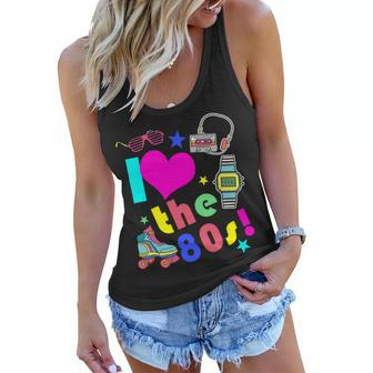 I Love The 80S Retro Party Mashup Women Flowy Tank - Monsterry AU