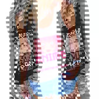 I Paused My Anime To Be Here Otaku Anime Merch Gift V3 Women Flowy Tank - Thegiftio