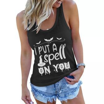 I Put A Spell On You Halloween Quote V5 Women Flowy Tank - Monsterry DE